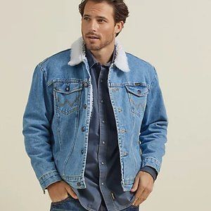 Wrangler Western Sherpa Lined Denim Jacket